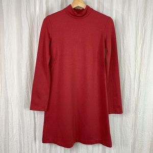 New Zara Mock Neck Long-Sleeves Mini Dress Size S